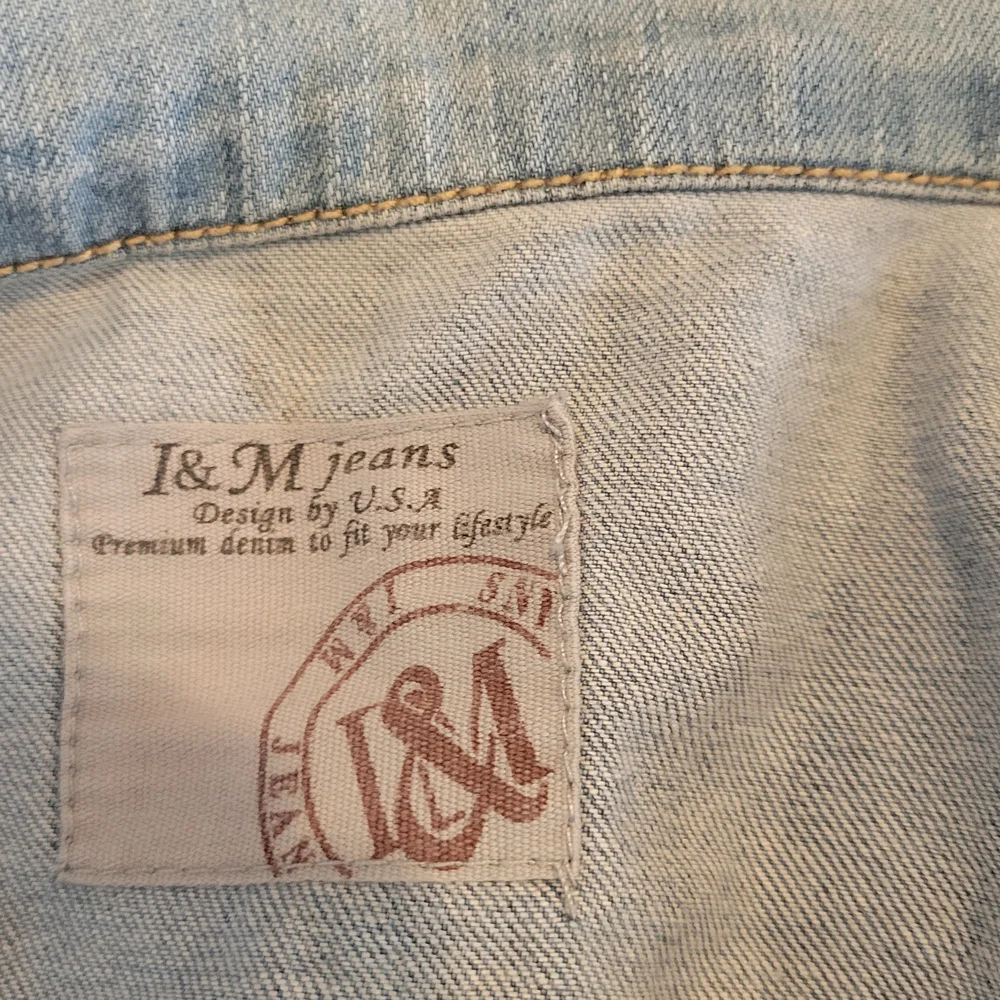 l&M Jeans Light Blue Washed Denim Vest Size M Y2K - Picture 4 of 7